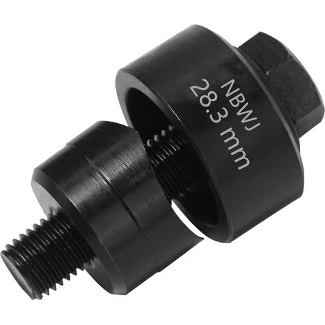 Perforatrice en Métal Diamètre 28.3 mm Hexagonale Emporte-Pièce pour Évier Inox Ouvre-Trous Perforateur de Trous en Tôle de Acier pour évier, Plaque en Acier, Inoxydable, Métal (1/5)