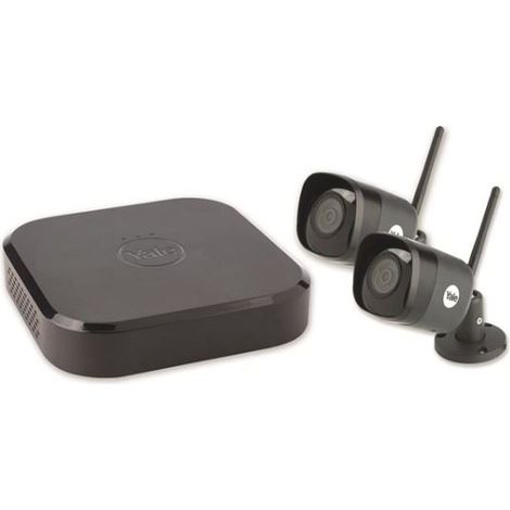 Kit de vidéosurveillance connecté avec 2 caméras WIFI + 1 enregistreur DVR - YALE SMART LIVING - (1/2)
