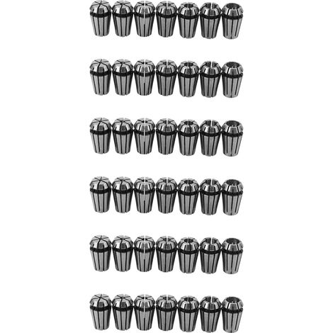42Pcs 1-7Mm ER11 Pince à Ressort pour Outil de Tour de Gravure et de Fraisage CNC (1/5)