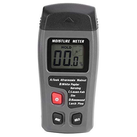 Digital Humidity Detector Wooden Handle Moisture Meter Liquid Crystal Display Water Leak Tester Hygrometer Humidity Sensor with Four Modes (1/5)
