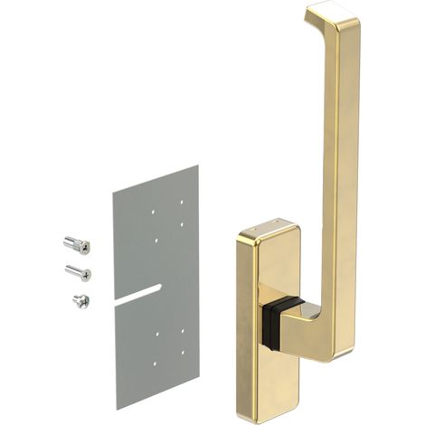 GU 966 Drehgriff Dirigent m. Aussperrsicherung K-12920-00-L-B Links Messing poliert (gelb)