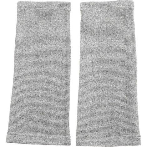 Set mit 2 beheizbaren Kniepolstern, Bandagen, Kissen und Stützmanschetten für Knie – 30 x 14 cm – Grau (1/4)