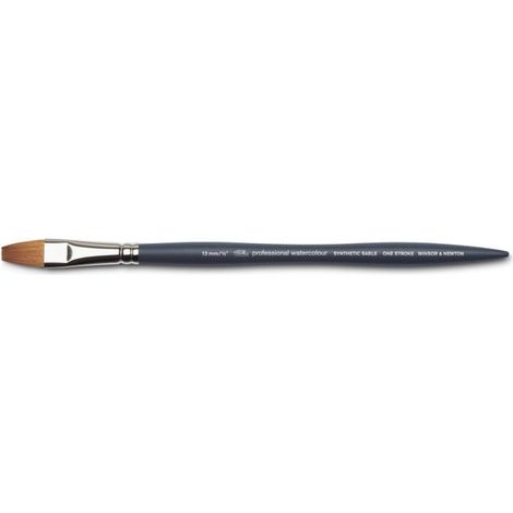 Pinceau plat court 12mm aquarelle professionnelle Winsor & Newton (1/3)