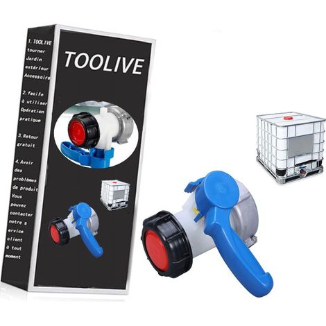 LYERCW – Universeller IBC-Adapter 75 mm Absperrklappe, Tankadapter, Tankverschraubung, Kugel-IBC-Tankdeckeladapter für 1000-Liter-IBC-Tanks (1/5)