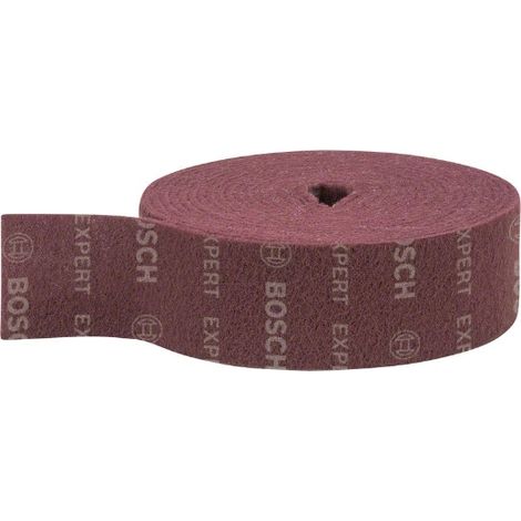 Bosch Accessories Tessuto non tessuto in rotolo Expert N880 per Lamiere di acciaio, Larghezza 100 mm, Lunghezza del rotolo m 10 m, Molto fine A, Accessorio Levigatura manuale (1/5)