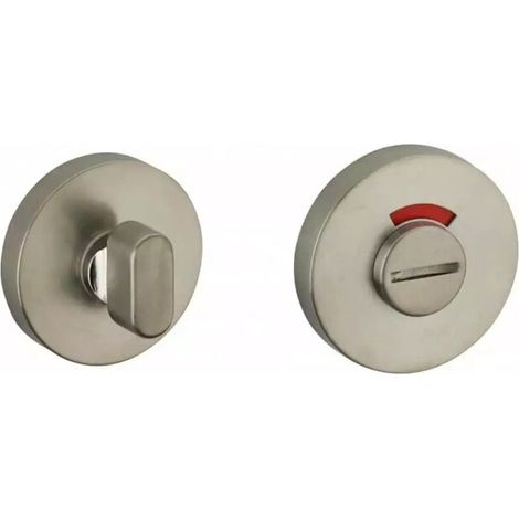 Paire de rosaces inox 304 condamnation – Fixation invisible – Finition satinée – Pour portes intérieures – Diamètre extérieur 50mm (1/4)
