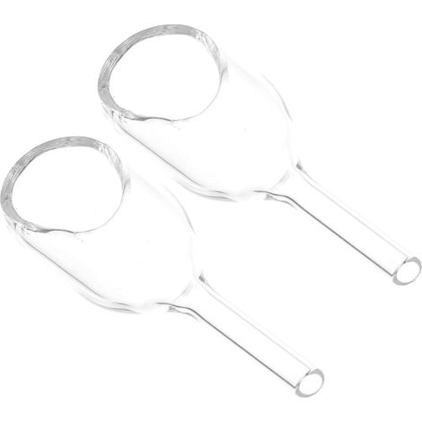 Bateau de pesage rond transparent 2 pièces Verrerie de laboratoire avec entonnoir de pesée à bec conique pour transfert quantitatif en laboratoire (1/5)