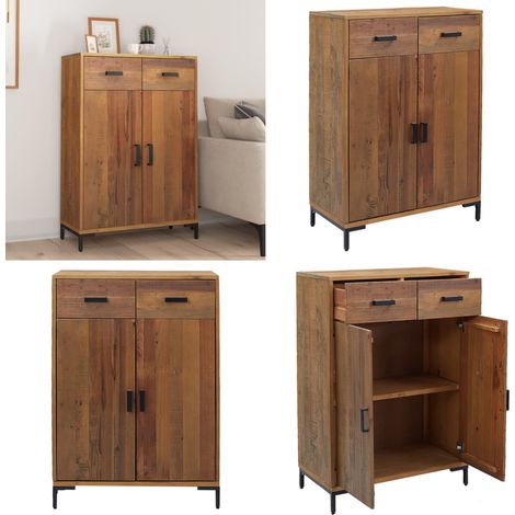 Schuhschrank 75x40x110 cm Massivholz Kiefer - Holzschuhschrank - Schuhschrank Massiv - Kiefernholzschaukel - Garderobe - Einbauschrank - Home & Living