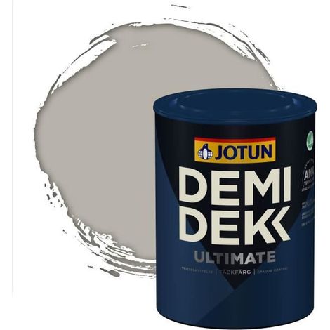 JOTUN - Peinture Bois, Lasure Opaque pour Extérieur et Intérieur Satinée - DEMI DEKK ULTIMATE - RAL 7044 - Gris Soie - 0,75L (1/2)