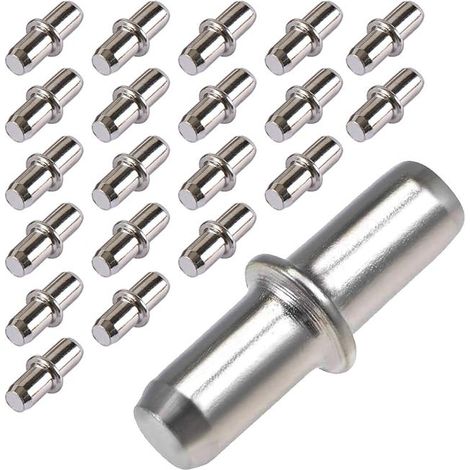 20 soportes para estantes, fijaciones para estantes, 5 x 16 mm