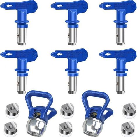 Buse Airless - 6 Pièces Réversibles 211 315 417 515 517 523 - Pour Pulvérisateurs Sans Air - 10 à 30 cm - 6 Unités (1/4)