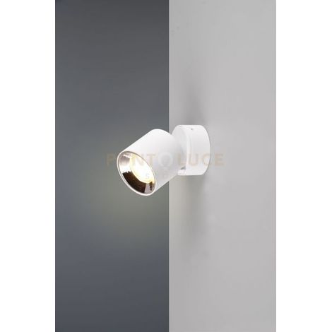 GUAYANA SPOT ORIENTABILE ANCHE DA INCASSO METALLO BIANCO H. 12CM 1 LUCE ATTACCO GU10