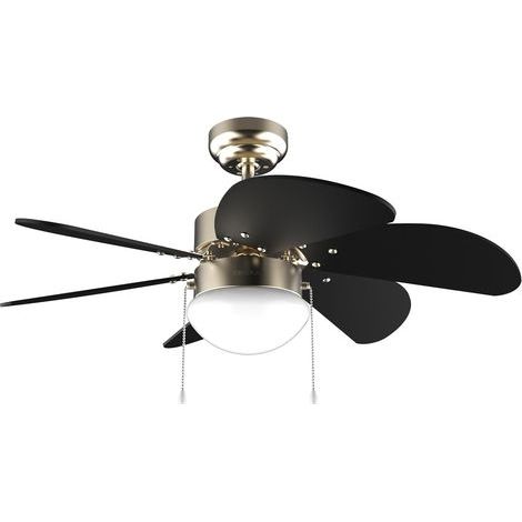Ceiling Fan with Light, 50W, 6 Reversible Blades, Summer/Winter Mode, for Living Room (1/5)
