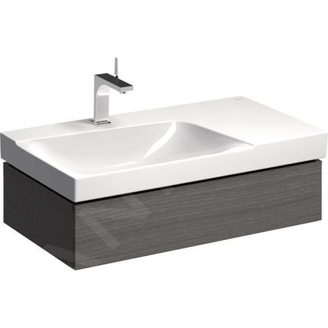Geberit Xeno 2 armoire sous lavabo avec découpe siphon à gauche (1/2)