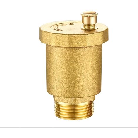 1 vanne d'aération automatique en laiton à filetage mâle pour chaudière (DN15 1/2"), radiateurs, chauffe eau solaire, réservoir d'eau