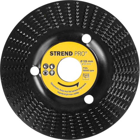 Scheibe Strend Pro, 125 mm, Raspelscheibe für Holz, fein, für Winkelschleifer
