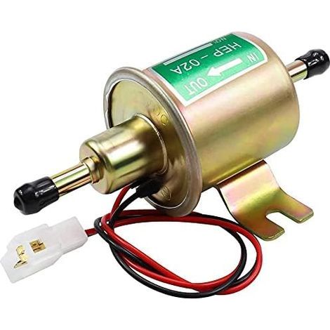 Universelle elektrische Kraftstoffpumpe, Druckgas-Diesel-Inline-Niederdruck-Metallpumpenmodul, Inline-Bolzenbefestigungsgewinde für Benzin und Diesel HEP-02A (Gold) (1/5)