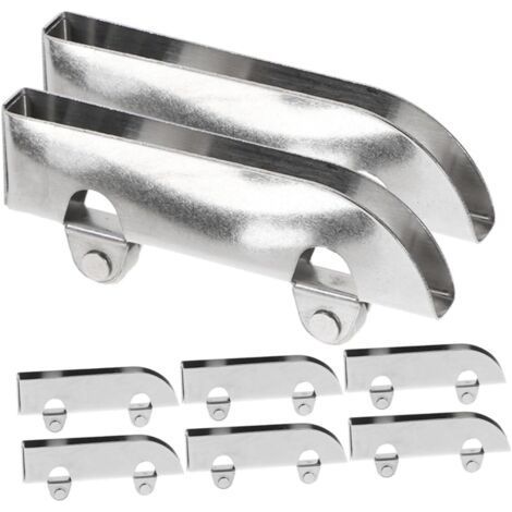 8 Pieces Pulleys Rollers for Sliding Door Glass Stainless Steel for Cupboard Furniture and Wardrobe Durable Hardware for Sliding Door Rollers(5mm) (1/5)
