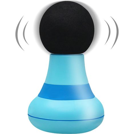 ®Rising FF Mini masseur de poche portable pour femme, chargement USB, 6 vitesses de vibration,bleu