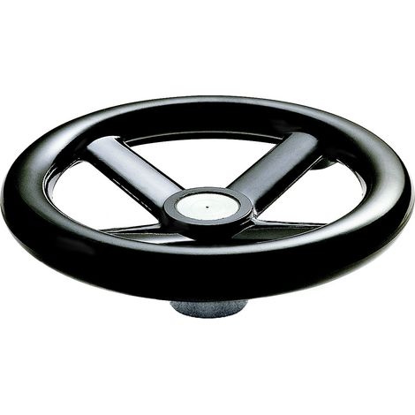 Volant de manœuvre RS PRO 250mm, 50mm Ø de montage en Phénoplaste, Renforcé de fibre végétale ( Prix pour 1 ) (1/2)