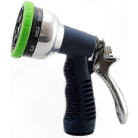 Adjustable 9-Mode Watering Gun with Zinc Trigger, 3/4 Connector for Garden, Shower, Car, and Lawn Care Use (1/5)