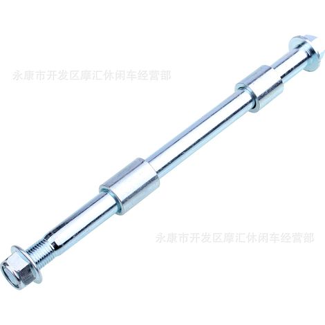 motocross rear wheel axle spacer, fork axle nut, bolt thread length 24cm, diameter 15mm, spacer 24/34mm. (1/4)