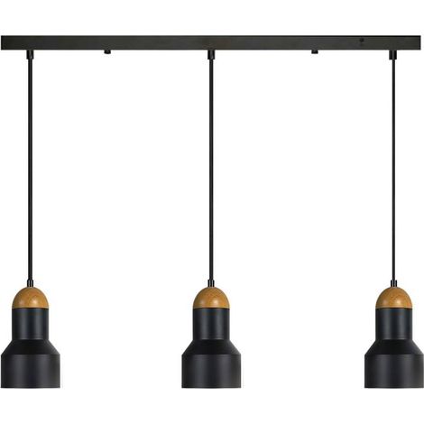 Lámpara colgante led KORE 36W regulable, negro, Blanco frío, regulable