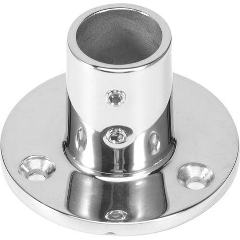 Raccord de main courante à base tubulaire ronde à 90 degrés, acier inoxydable 316, quincaillerie marine pour bateaux, 22 mm / 0,9 po (1/5)