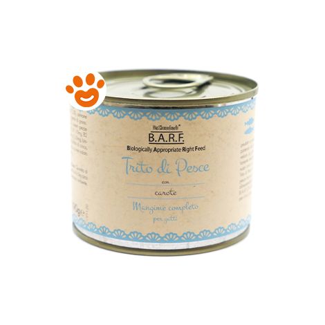BARF Cat Menù Completo Trito Di Pesce - BARF Cat Menù Completo Trito Di Pesce - Lattina Da 190 Gr