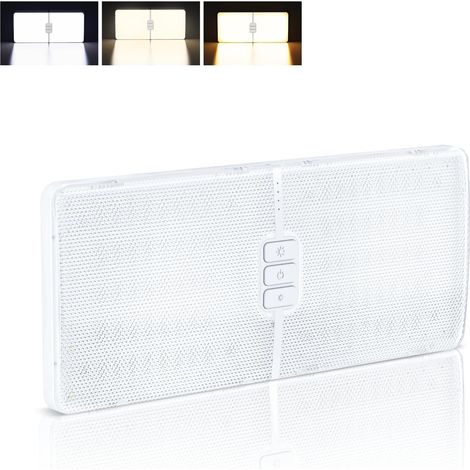 plafonnier led 12 v pour camping-car 192 led 1800 lm réglable 3000-6000 k