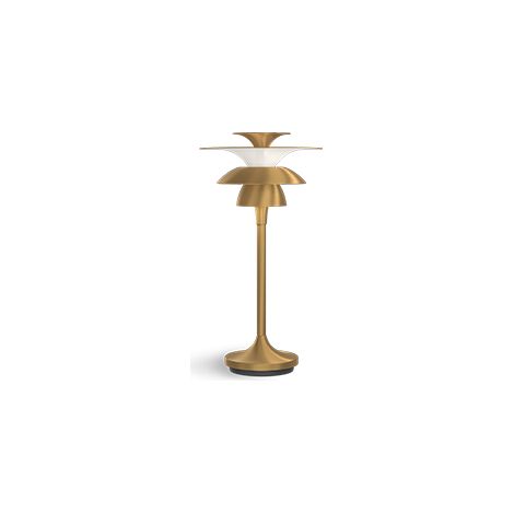 Picasso 35cm Lampe de Table Laiton Antique, Interrupteur sur Cordon 1x G4