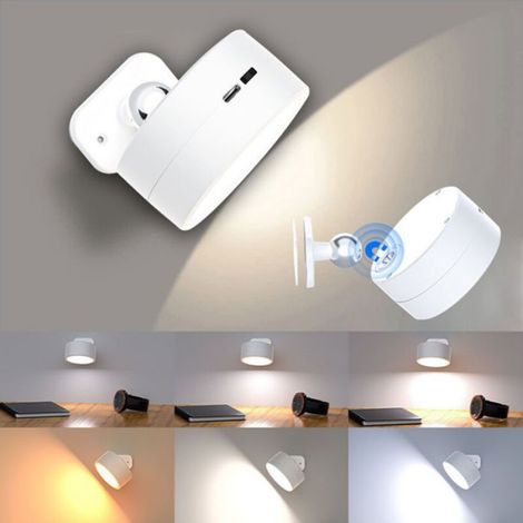 Applique murale LED magnétique - 16 couleurs et variateur Télécommande et rechargeable - Chevet et meuble (1/5)