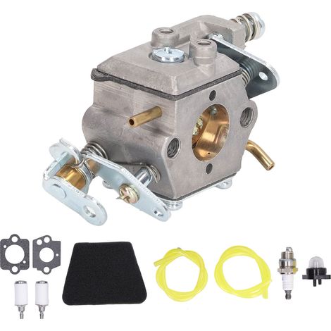 Vergaser-Reparatursatz für Kettensägen, Aluminium-Vergaserbaugruppe mit Kraftstoffleitung und Filter, kompatibel mit 1950 2050 2150 2375 89 891 WT324. (1/5)