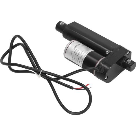 Moteur électrique linéaire 100N 24VDC, course 50mm, avec tige poussoir et engrenage métallique pour actionneur JS TGZ U1 (1/5)