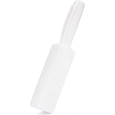 Nettoyant pour cuvette de toilette en pierre ponce avec poignée (lot de 1) - Élimine les taches de calcaire et d'eau dure - Brosse de toilette/grilles/carrelage/coulis/piscine (1/4)