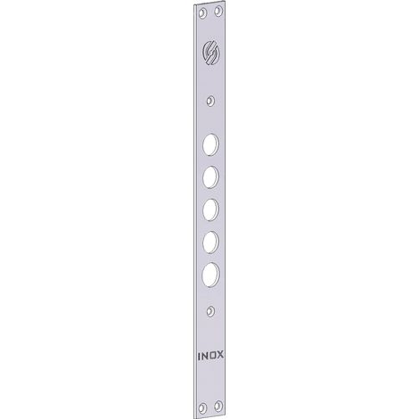 FRONTALE PER SERRATURE PORTE BLINDATE interasse mm 37 - 4 fori - SECUREMME