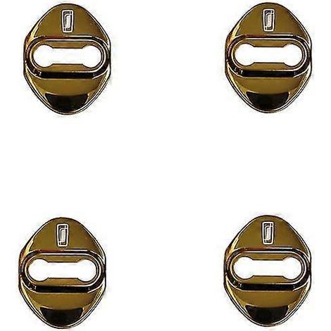 Lot de 4 protections de verrouillage de portière pour voiture Faw Bestune T33 T77 T99 B70 Accessoires intérieurs Autocollant Protection de verrouillage de portière - doré (1/5)