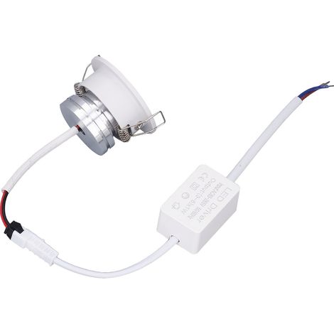 Mini-LED-Einbaustrahler mit verstellbarem Winkel, aus Aluminium, warmweißes Licht (3000 K), 85–265 V (1/5)