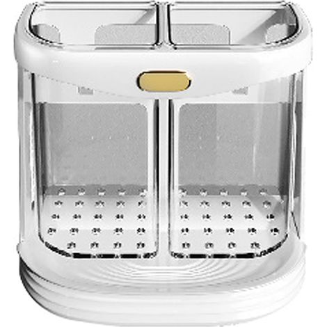 Porte-baguettes égouttoir sans perçage, range-couverts multifonction vertical, support de rangement pour cuisine (1/5)