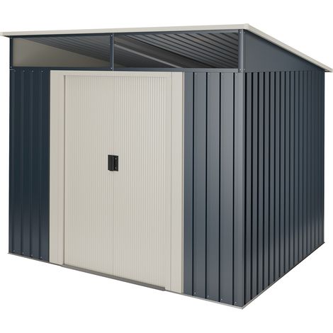 Caseta metal Wasabi Stark 2,3m2 - 10 años de garantía - 121x195x196cm. Cobertizo jardin