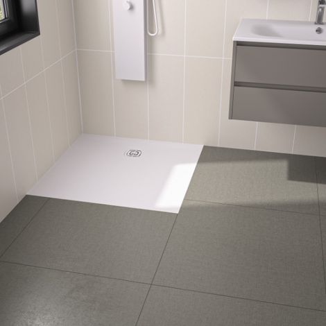 Receveur extra-plat 80x80 Kineone blanc - KINEDO RD980 (1/2)