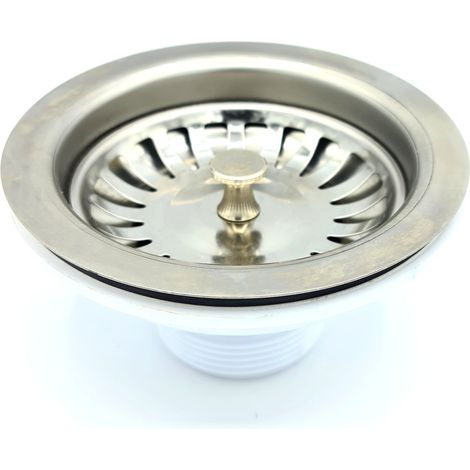 Acier panier de crépine d'acier pour évier vidange du bassin siphon (1/4)