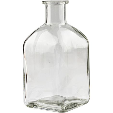 Vases en verre transparent pour décoration de table, fleurs, décoration d'intérieur, de bureau, pour cadeau de mariage, 13 x 6,2 cm