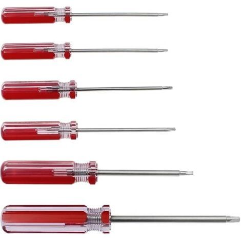 Jeu de 6 tournevis triangulaires, embouts de tournevis triangulaires magnétiques 1,8 mm 2,0 mm 2,3 mm 2,7 mm 3,0 mm 4,2 mm Outil de réparation de tournevis pour jouets et changement de batterie (1/5)