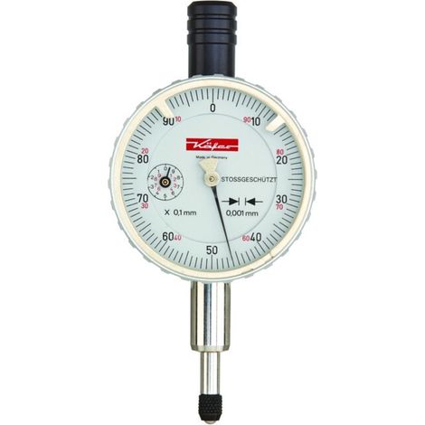 [NEUWERTIG] B-Ware Käfer Feinmessuhr Messinstrument Messuhr Analog 1mm 58mm Stoßgeschützt