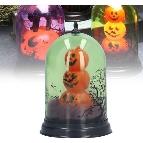 Veilleuse décorative d'Halloween, lampe citrouille LED, lampe crâne LED, décoration de bureau créative pour les fêtes, citrouille (1/5)