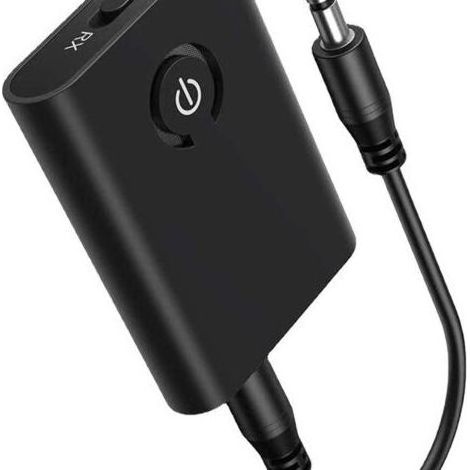 FENOPLASTICAAdaptateur Bluetooth Audio 2 en 1 Émetteur Récepteur Bluetooth 5.0 Transmetteur Récepteur Jack 3,5 AUX pour casque, haut-parleur, chaîne stéréo, voiture, TV, ordinateur portable (1/5)