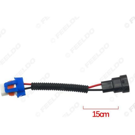 Adaptateur Câble 9006 - Support Lampe Céramique - Prise Phare Fente Unique - Pour Phares LED HID - 1 Pièce (1/5)