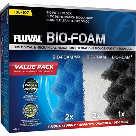 Pack de Bio-Foam para 6 meses para Fluval 07
