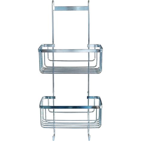 Serviteur de Douche 2 Niveaux "Filaire Premium" 60cm Chrome